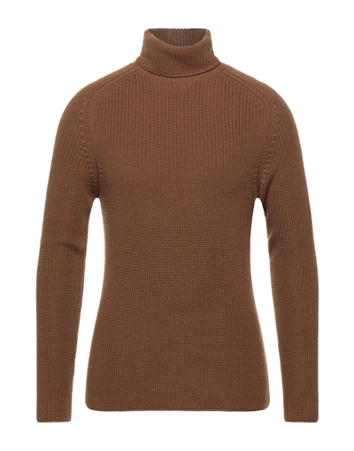 Vneck Turtlenecks In Brown