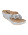 Gc Shoes Women's Ammie Wedge Sandals In Blue