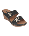 Gc Shoes Women's Cie Wedge Slide Sandals In Black