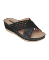 Gc Shoes Women's Isabella Wedge Sandals In Black