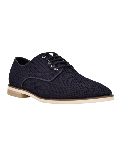 Calvin Klein Men's Aggussie Lace Up Casual Loafers In Navy