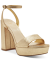 Vince Camuto Women's Pendry Platform Dress Sandals Women's Shoes In Gold