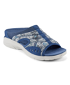 Easy Spirit Women's Traciee Flat Sandals Women's Shoes In Light Denim Multi- Textile