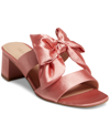 Jack Rogers Heidi Mid Womens Satin Open Toe Slide In Rose