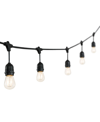 Jonathan Y 15-light Indoor And Outdoor Rustic Industrial Led S14 Edison Bulb String Lights In Black
