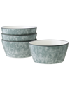 Noritake Colorkraft Essence 4 Piece Cereal Bowls Set, 25 oz In Onyx