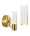 Jonathan Y Bolha 1-light Minimalist Modern Bubble Integrated Led Vanity Light In Gold-tone