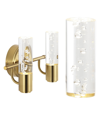 Jonathan Y Bolha 2-light Minimalist Modern Bubble Integrated Led Vanity Light In Gold-tone