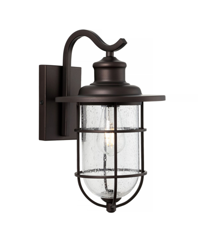 Jonathan Y Westfield 1-light Rustic Industrial Cage Led Outdoor Lantern In Black
