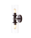 Jonathan Y Jules Edison Cylinder 2-light Farmhouse Contemporary Led Vanity In Black