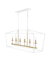 Jonathan Y Pagoda Linear 6-bulb Classic Traditional Led Pendant In White