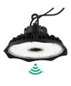 Jonathan Y 200-watt Integrated Led Motion Sensor High Bay Indoor And Outdoor Ufo Light With 26000 Lumens 5000k In Black