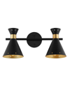 JONATHAN Y ELROY 2-LIGHT IRON RETRO CONTEMPORARY LED TRACK LIGHT