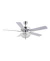 JONATHAN Y MANDY 3-LIGHT GLAM CLASSIC CRYSTAL DOME SHADE LED CEILING FAN WITH REMOTE
