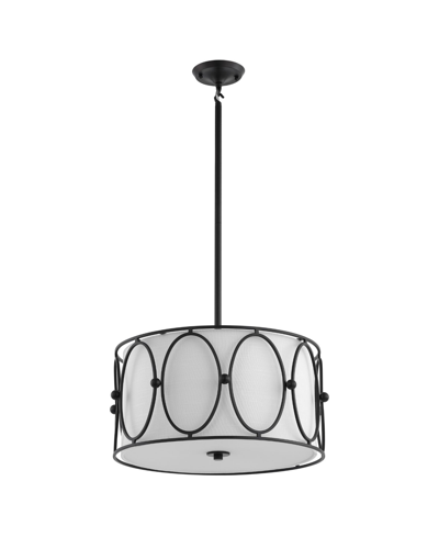 Jonathan Y Violetta 3-light Metal Led Pendant In Black