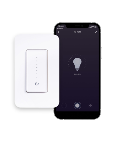 Jonathan Y Smart Lighting Touch Or Slide Dimmer Switch - Wi-fi Remote App Control In White