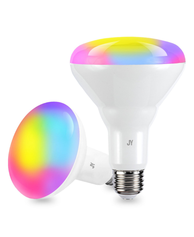 Jonathan Y Smart Br30 Dimmable Light Bulb In White