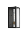 Jonathan Y Berlin 1-light Modern Industrial Led Outdoor Lantern In Black