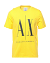 Armani Exchange T-shirts In Yellow