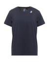 K-way Man T-shirt Midnight Blue Size S Cotton In Gray