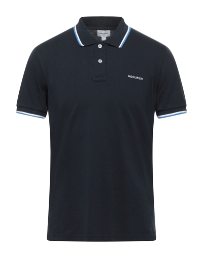 Woolrich Polo Shirts In Blue