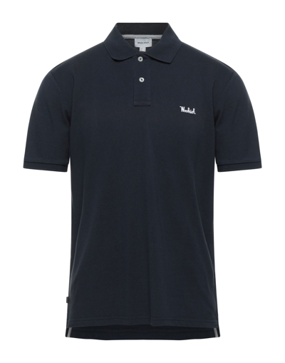 Woolrich Polo Shirts In Blue