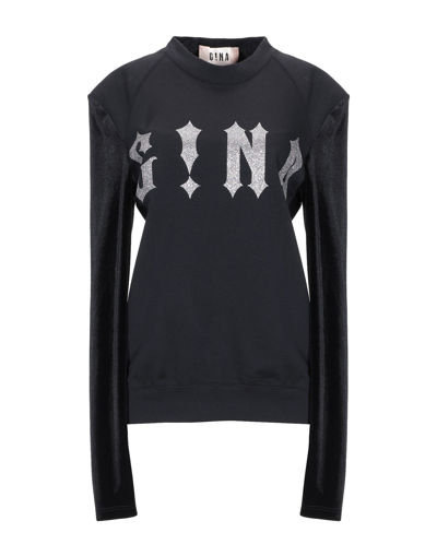 Gna G!na Sweatshirts In Black