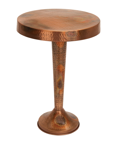 Rosemary Lane Vintage Like Accent Table In Rust