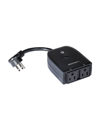 Jonathan Y Outdoor Smart Dual Plug - Wi-fi Remote App Control For Outdoor Lights Holiday Decor In Black