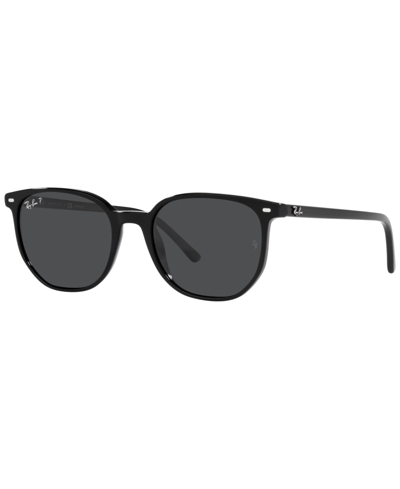 Ray Ban Unisex Polarized Sunglasses, Rb2197 Elliot 52 In Black