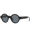 Giorgio Armani Womens Black Ar 903m Round Acetate Sunglasses In Black