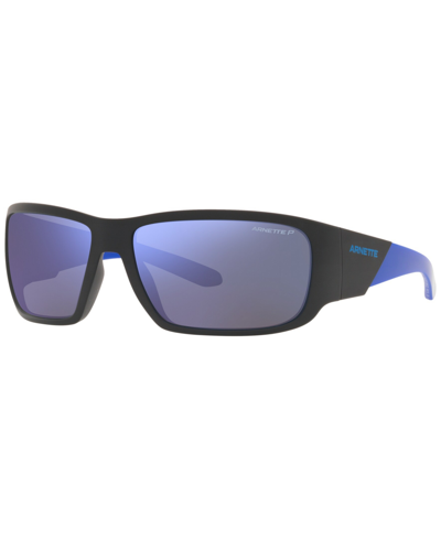 Arnette Unisex Polarized Sunglasses, An4297 Snap Ii 64 In Matte Black