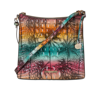 Brahmin Katie Croc Embossed Leather Crossbody Bag In Luau