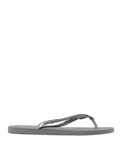 Havaianas Toe Strap Sandals In Grey