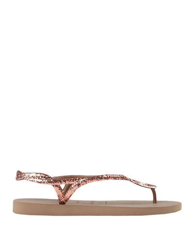 Havaianas Toe Strap Sandals In Rose Gold