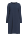 ANTONELLI ANTONELLI WOMAN SHORT DRESS MIDNIGHT BLUE SIZE 10 POLYESTER, ELASTANE