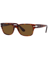 Persol Men's Polarized Sunglasses, Po3288s 55 In Havana