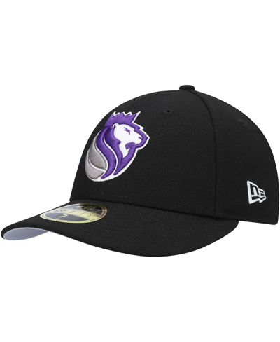New Era Men's Black Sacramento Kings Team Low Profile 59fifty Fitted Hat