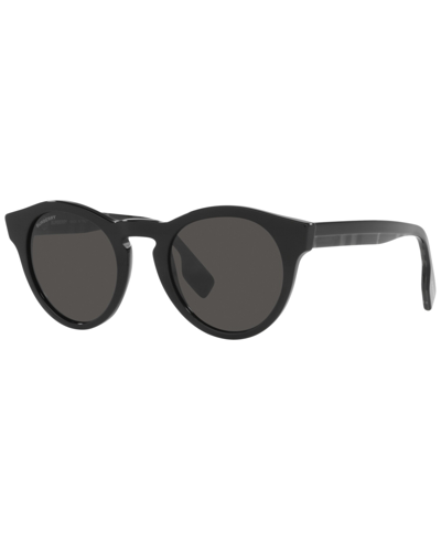 Burberry Men's Sunglasses, Be4359 Reid 49 In Black