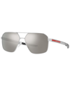 PRADA MEN'S SUNGLASSES, 60