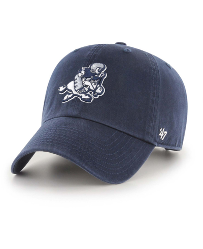 47 Brand Men's Navy Dallas Cowboys Clean Up Alternate Logo Adjustable Hat