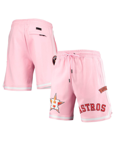 Pro Standard Men's  Pink Houston Astros Logo Club Shorts