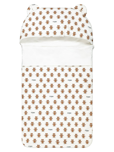 Fendi Kids Baby Sleeping Bag In White