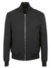 Givenchy Wool Logo Lettering Bomber Jacket In Black