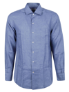 Loro Piana Andre Arizona Linen Button-up Shirt In Infinity