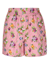 MSGM QUILTED PRINTED SHORTS