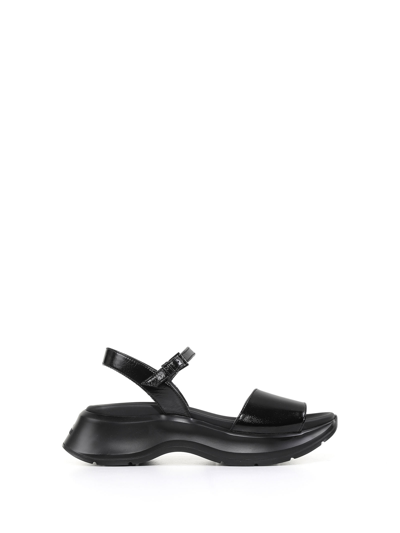 Hogan H585 Chunky-sole Sandals In Nero