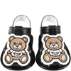 MOSCHINO BLACK SANDALS FOR BABYKIDS WITH TEDDY BEAR