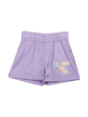 Moschino Logo-print Elasticated Shorts In Lilla