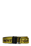 OFF-WHITE BELTS IN YELLOW POLYAMIDE